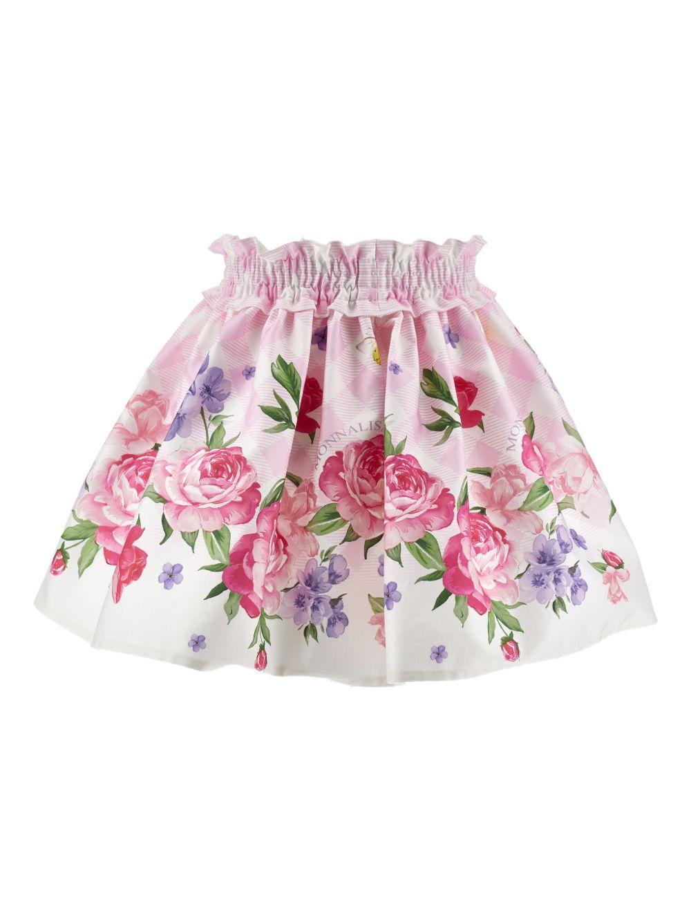 Gonna multicolor per bambina 11G7017623 0090 Monnalisa Kids 