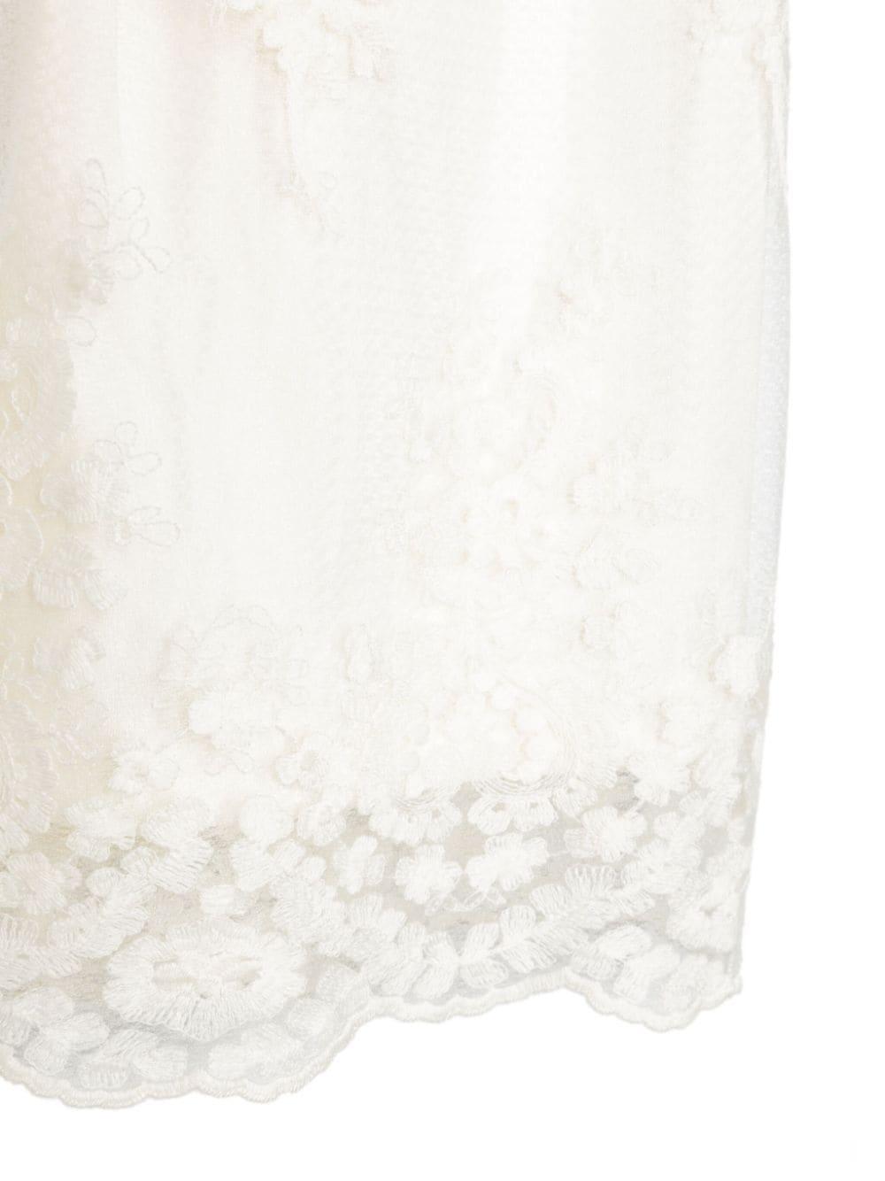 White organza outfit for girls
