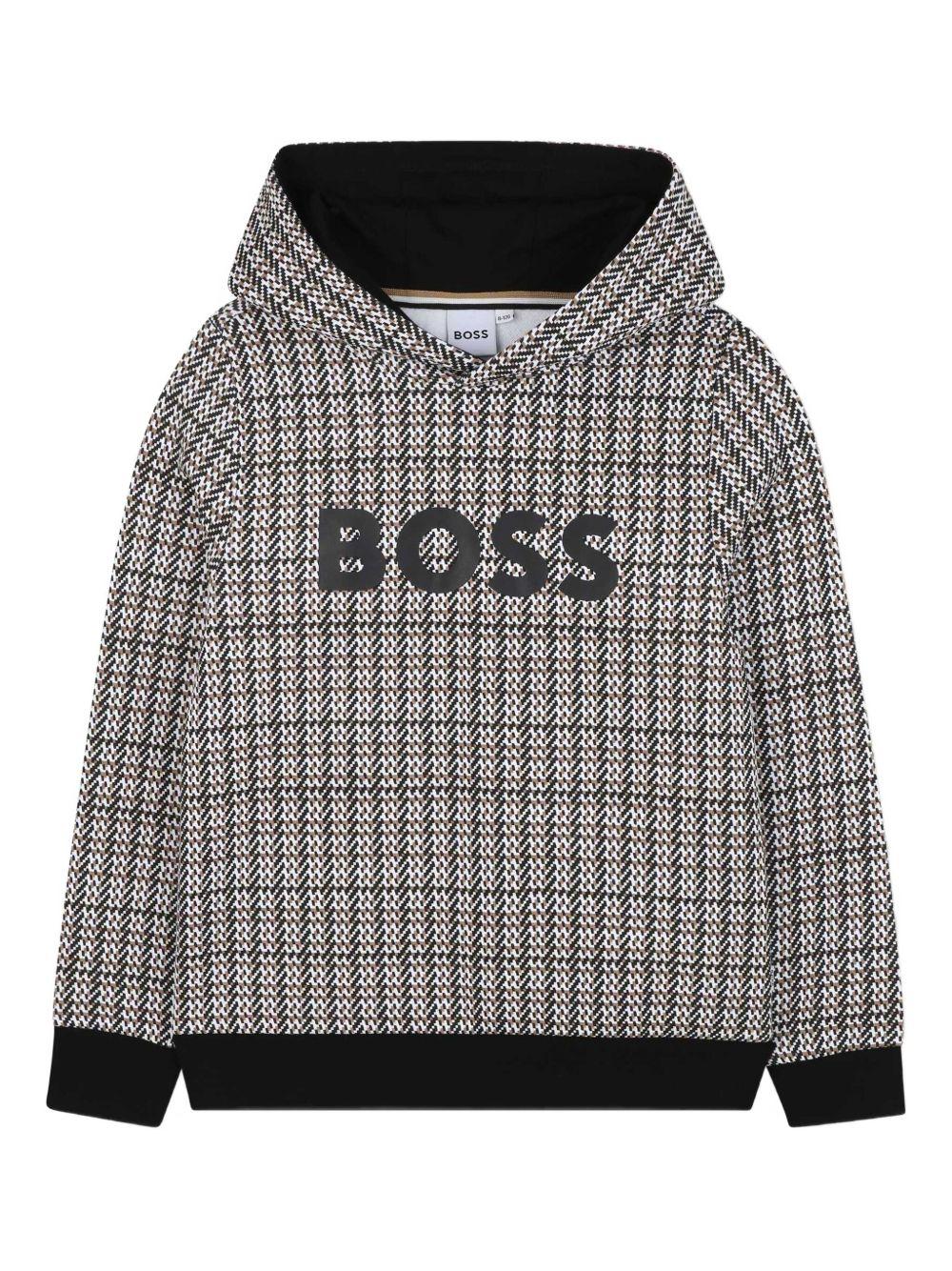 Felpa grigio/marrone per bambino J52357 09B Boss Kids 