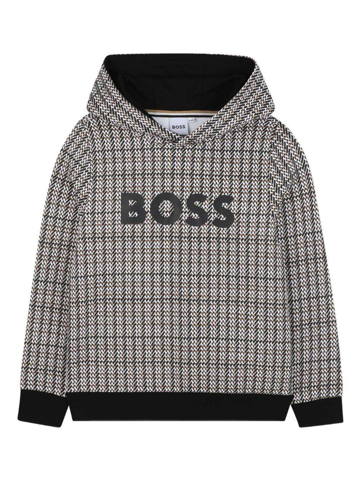 Felpa grigio/marrone per bambino J52357 09B Boss Kids 