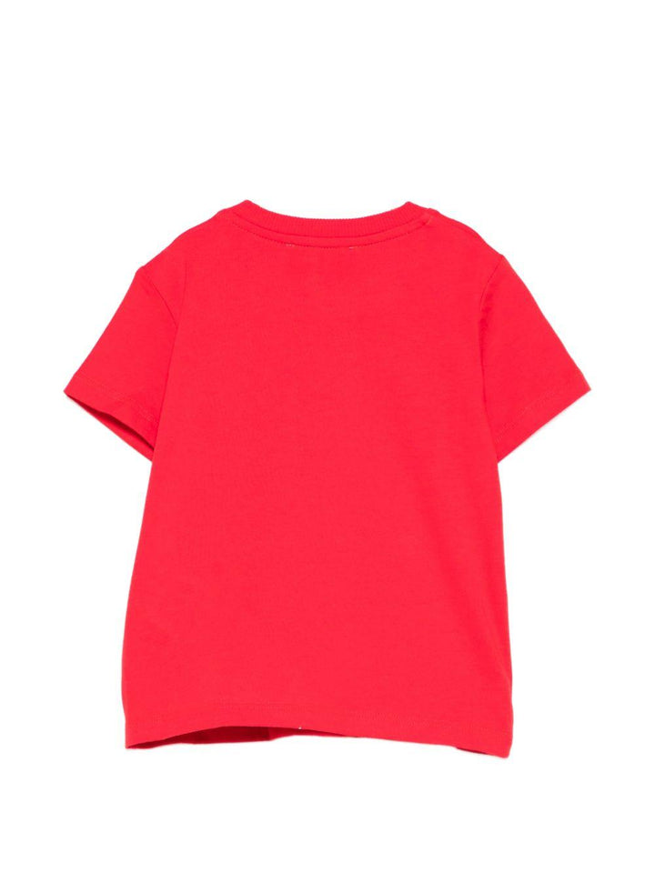 T-shirt rossa per neonato MUM04OLAA24 50109 Moschino Kids 