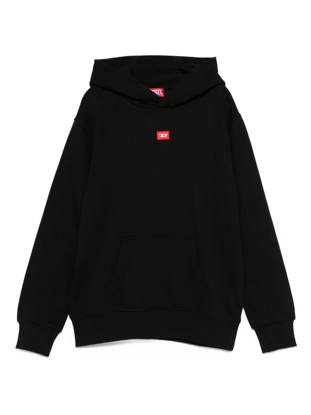 Felpa nera per bambino J025020GEAD K900 Diesel Kids 