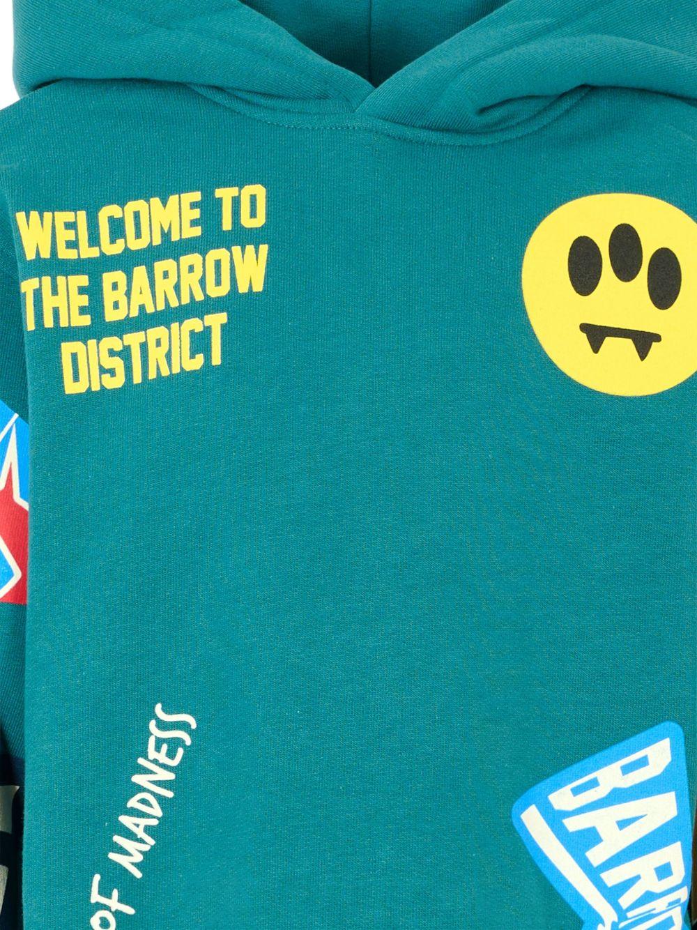 Felpa verde acqua per bambino F5BKJUHS078 309 Barrow Kids 