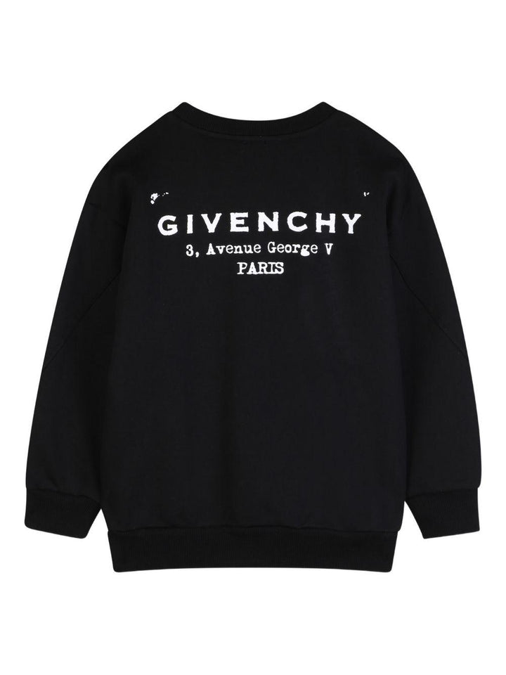 Felpa nera per bambino H31098 09B Givenchy Kids 