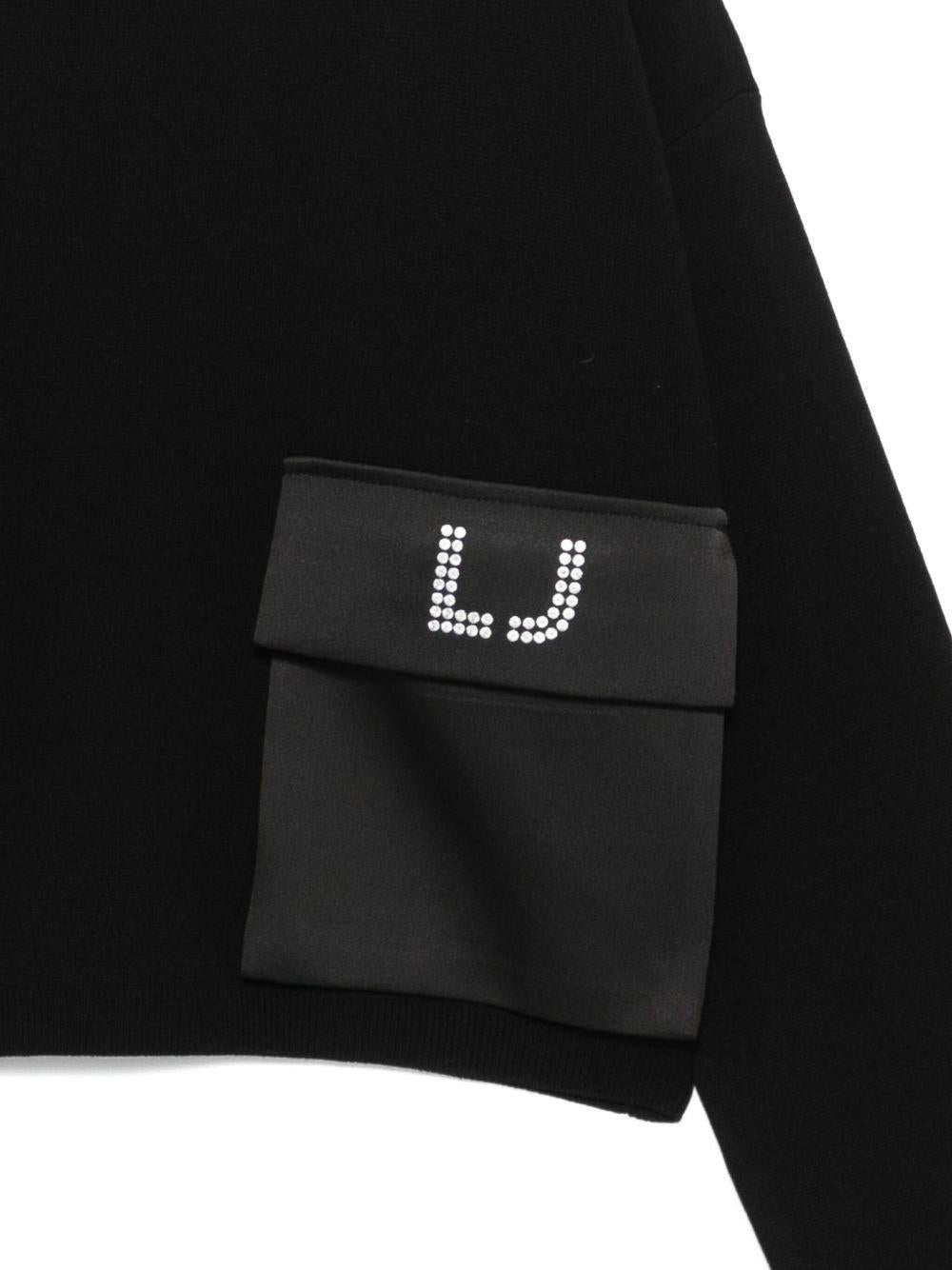 Maglione nero per bambina GF5026MA12P 22222 Liu Jo 