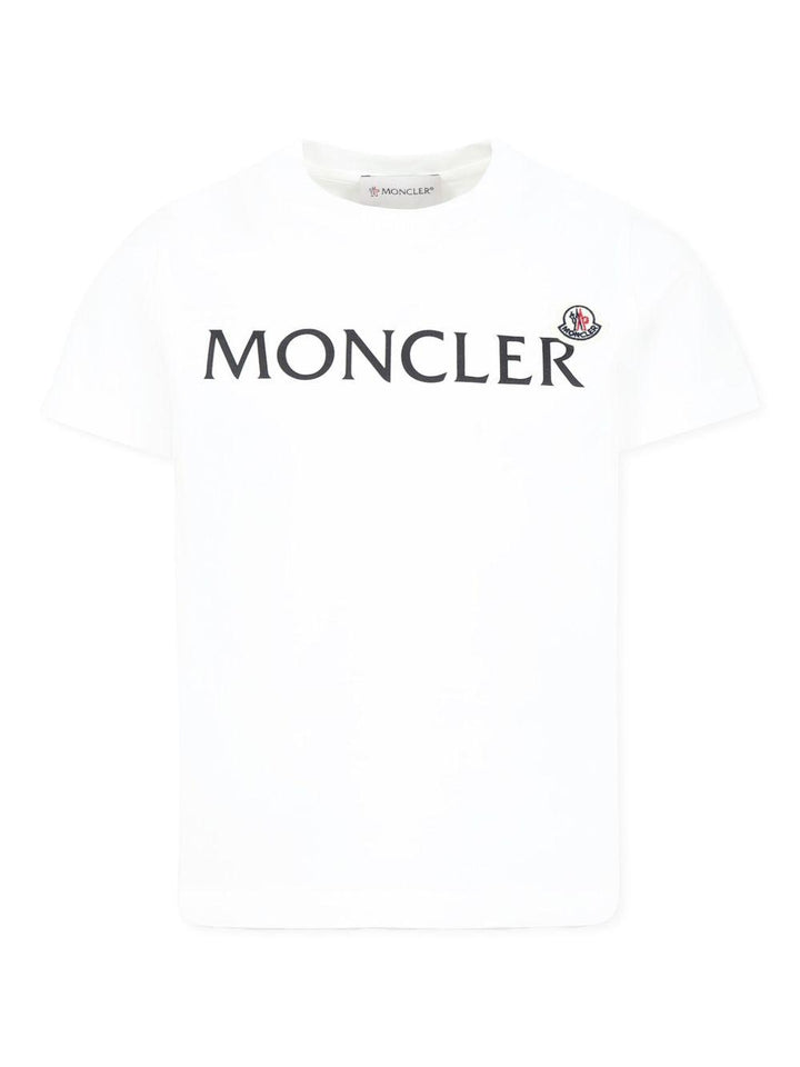 T-shirt bianco per bambino 9548C0001089AFV 034 Moncler Kids 