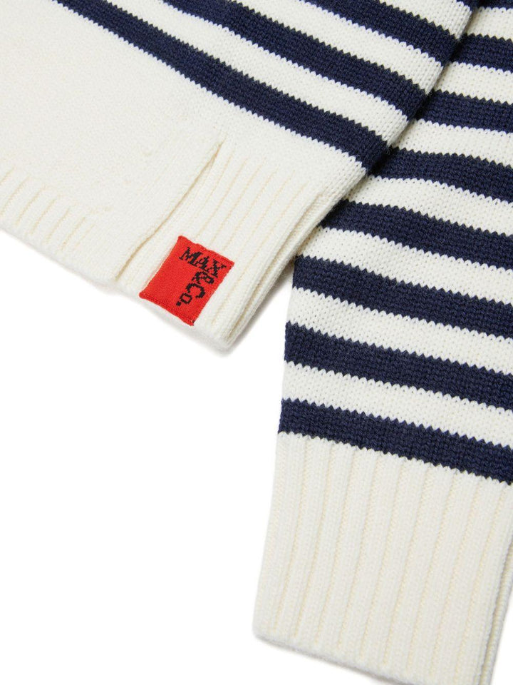 Maglione bianco/blu per bambina MX0234MX042 MX102 Max&co Kids 