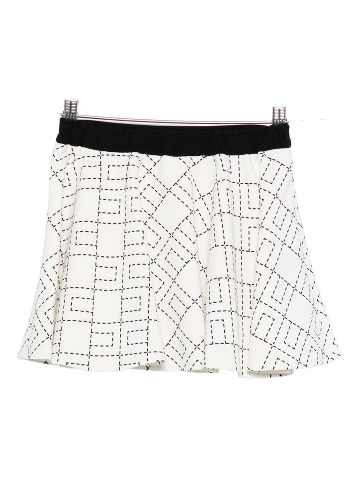 Gonna bianca per bambina EGGO0510GA023 D577 Elisabetta Franchi Kids 