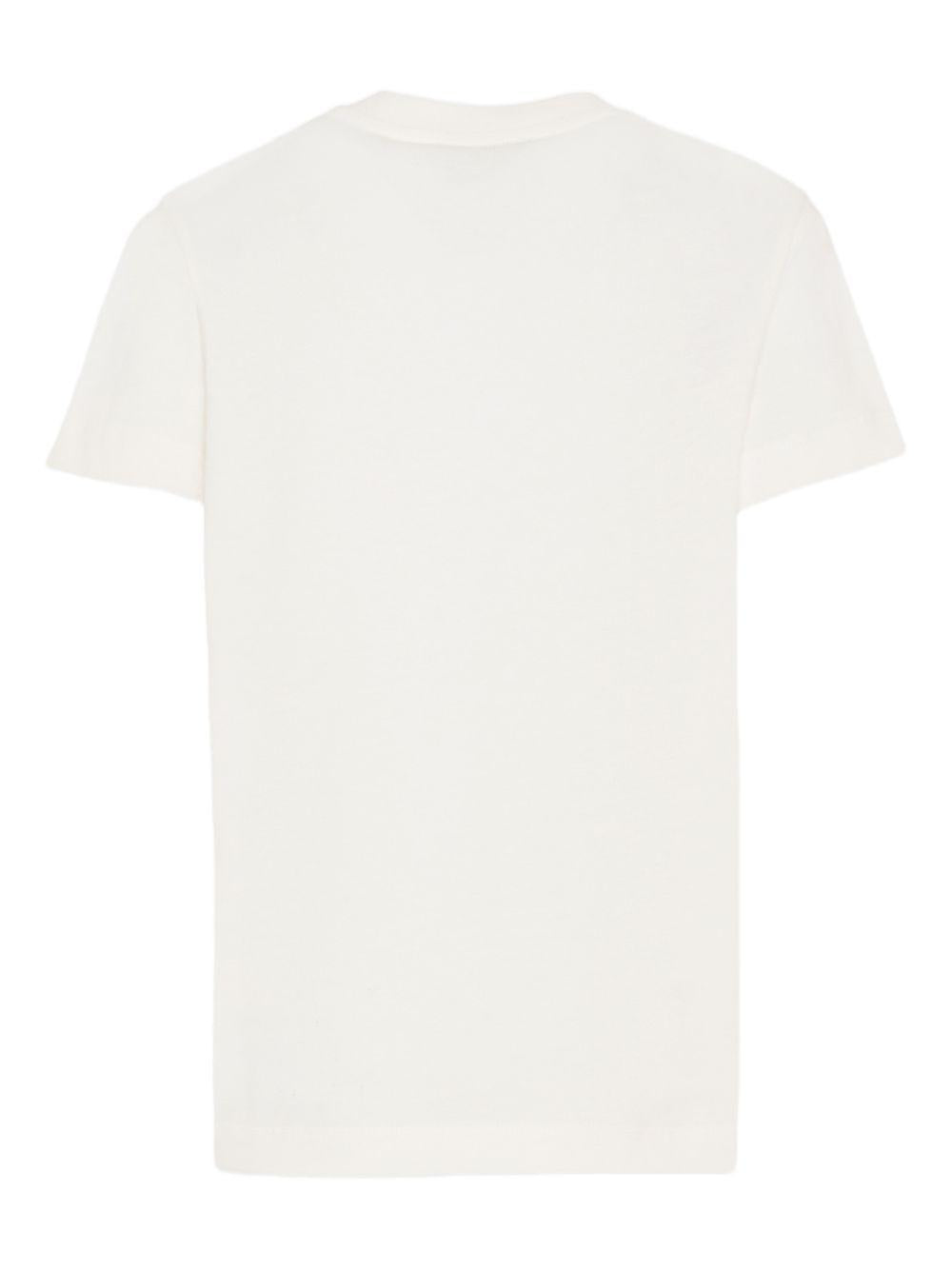 T-shirt bianca per bambino JUI2027AJ F0TU9 Fendi Kids 