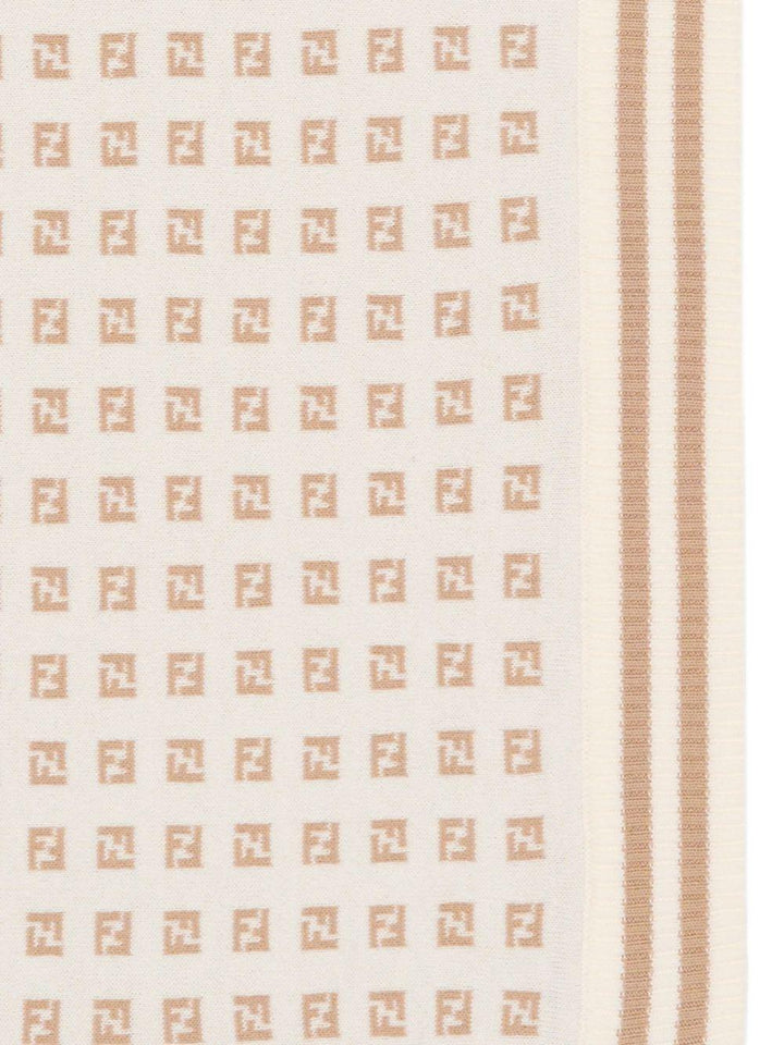 Coperta beige/naturale per neonato BUJ325AYMY F1PCP Fendi Kids 
