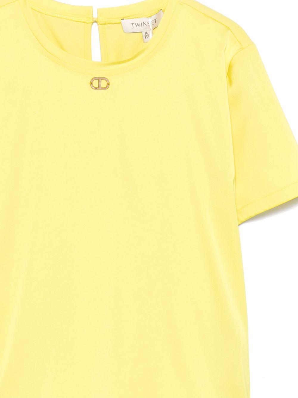 T-shirt giallo canarino per bambina