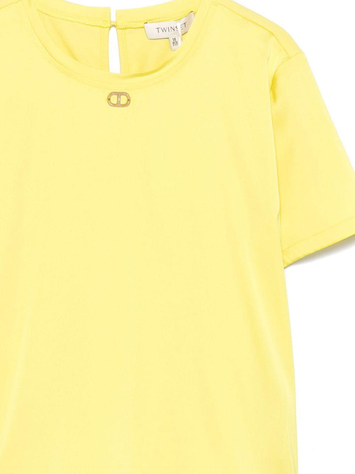 T-shirt giallo canarino per bambina