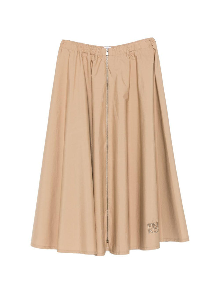 Gonna marrone per bambina KFGO0200CA029 6023 Pinko Kids 