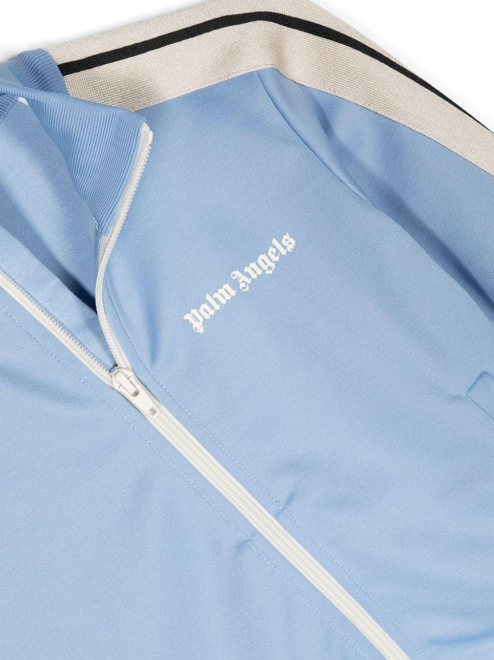 Light blue sweatshirt for boys with logo