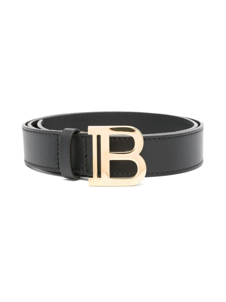 Cintura unisex in pelle nera