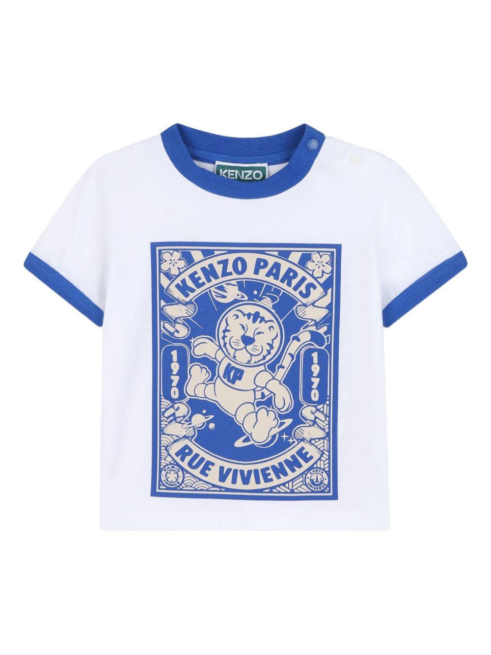 T-shirt bianca per neonato K61298 N50 Kenzo Kids 