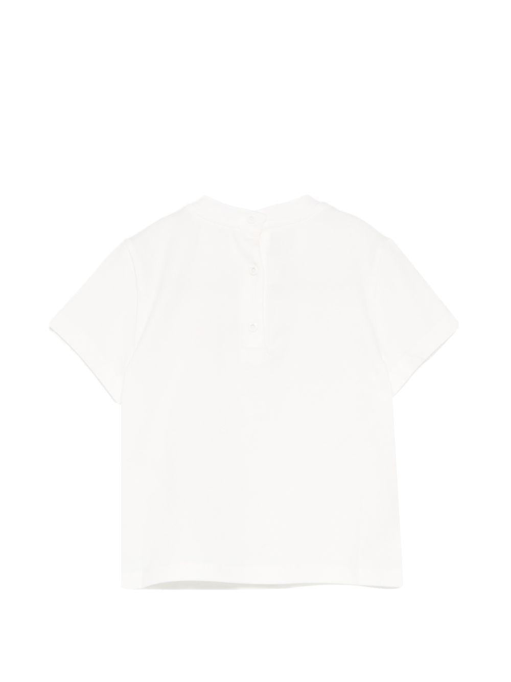 T-shirt bianca per neonato BUI117ST8 F0TU9 Fendi Kids 