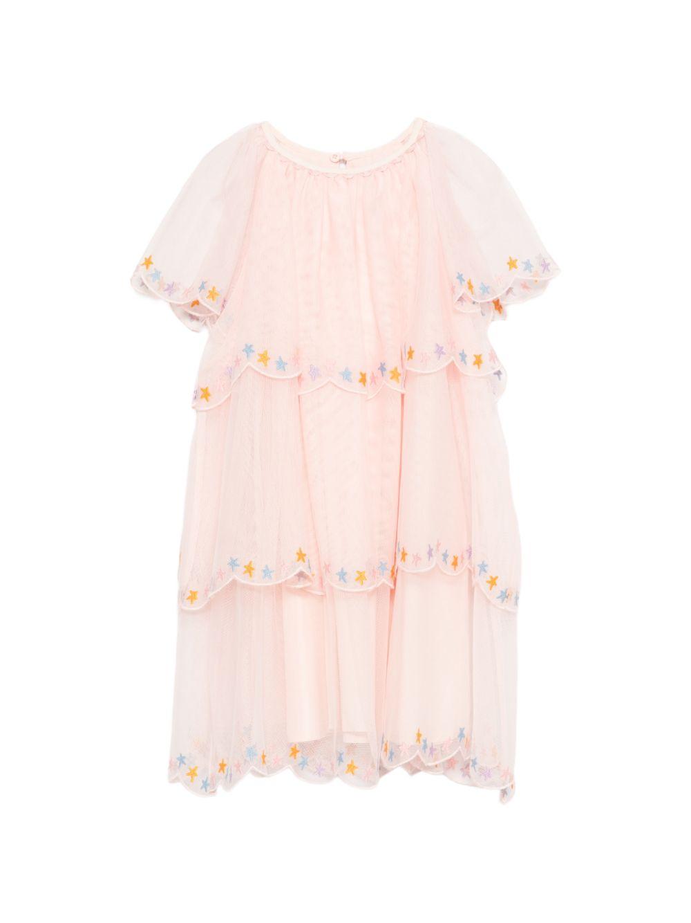 Abito rosa chiaro per bambina TY1B82Z1119 503 Stella McCartney Kids 