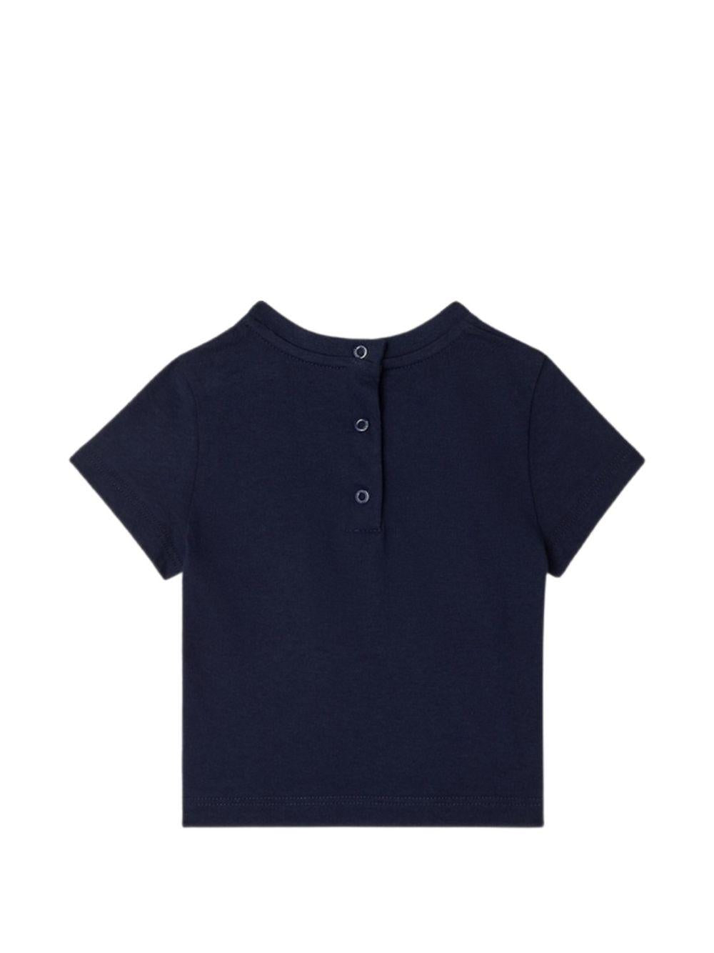 T-shirt blu per neonato BMI2837AJ F1I11 Fendi Kids 
