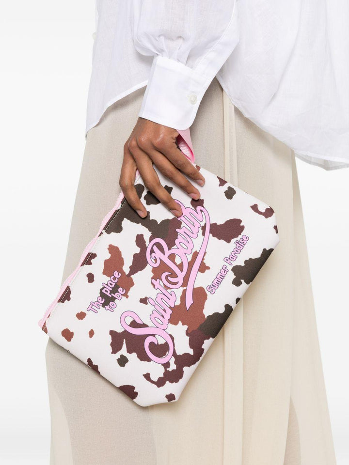 Pochette bianca/marrone per bambina ALI0021 00274L MC2 Saint Barth Kids 