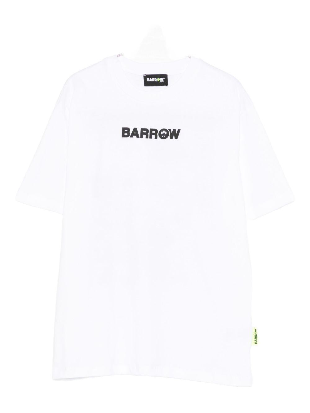 T-shirt bianco per bambino F5BKJUTH123 002 Barrow Kids 