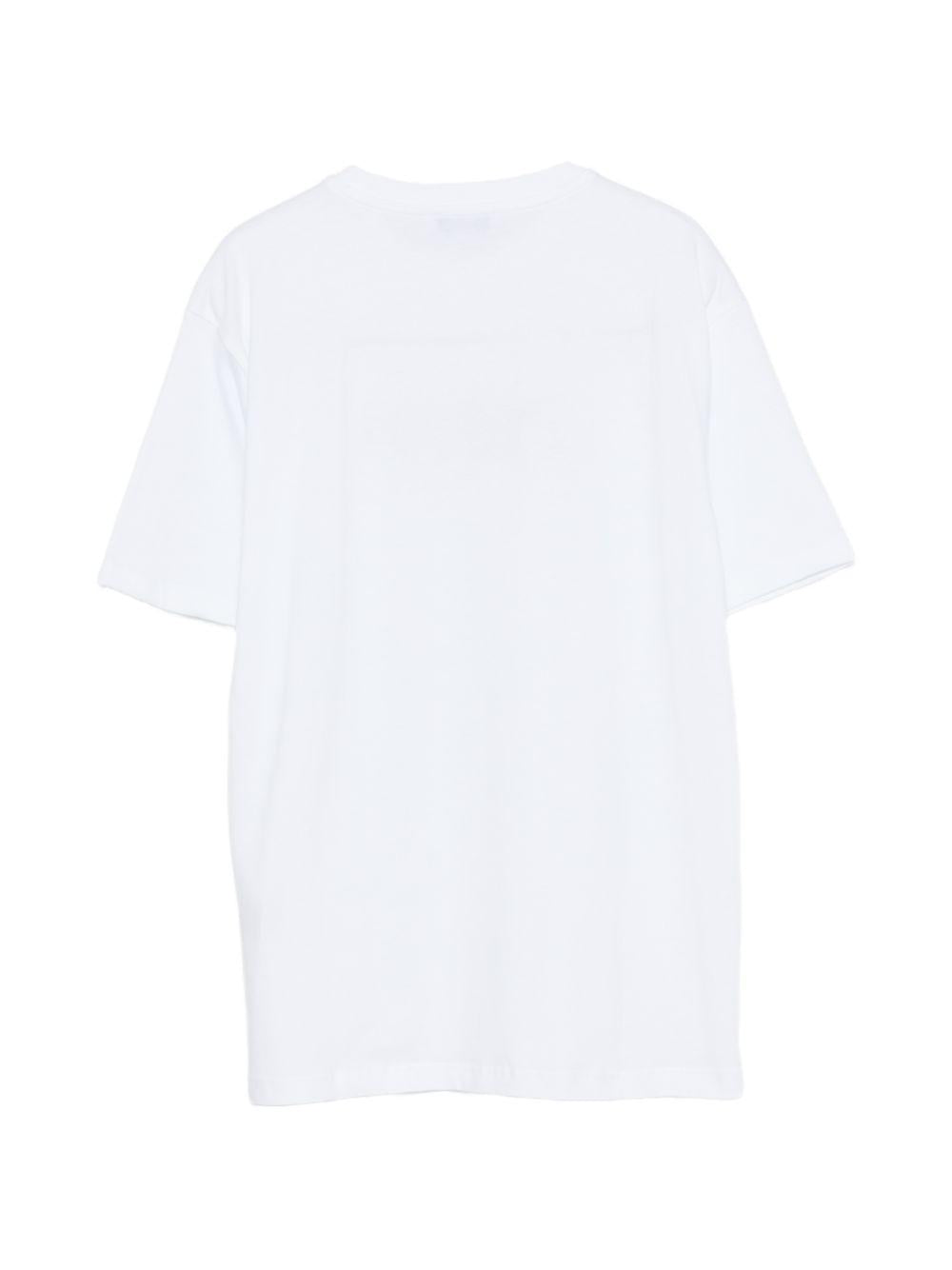 T-shirt bianca per bambino S6MSJBTH251 001 Msgm Kids 