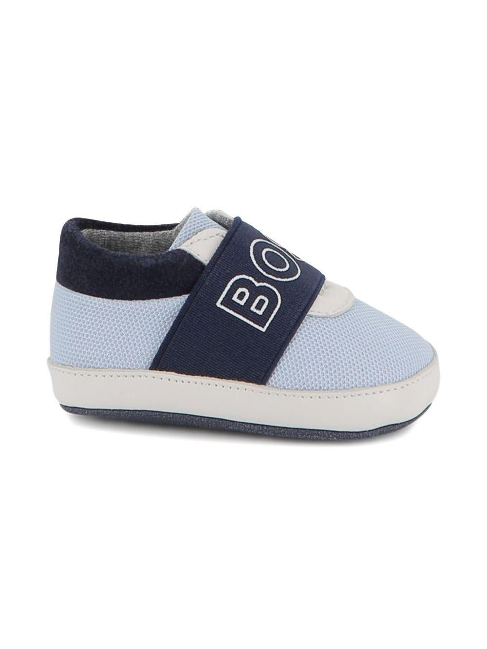 Scarpe azzurre/blu per neonato J52589 849 Boss Kids 