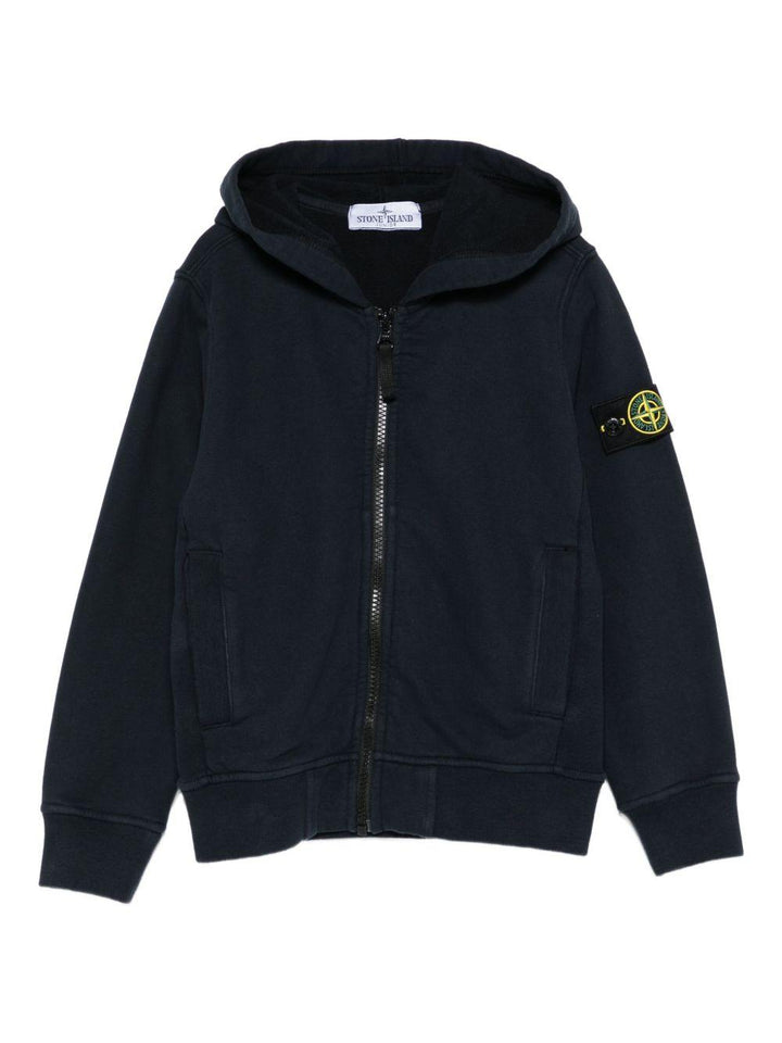 Felpa blu navy per bambino 66100003S0A20 V0020 Stone Island Kids 
