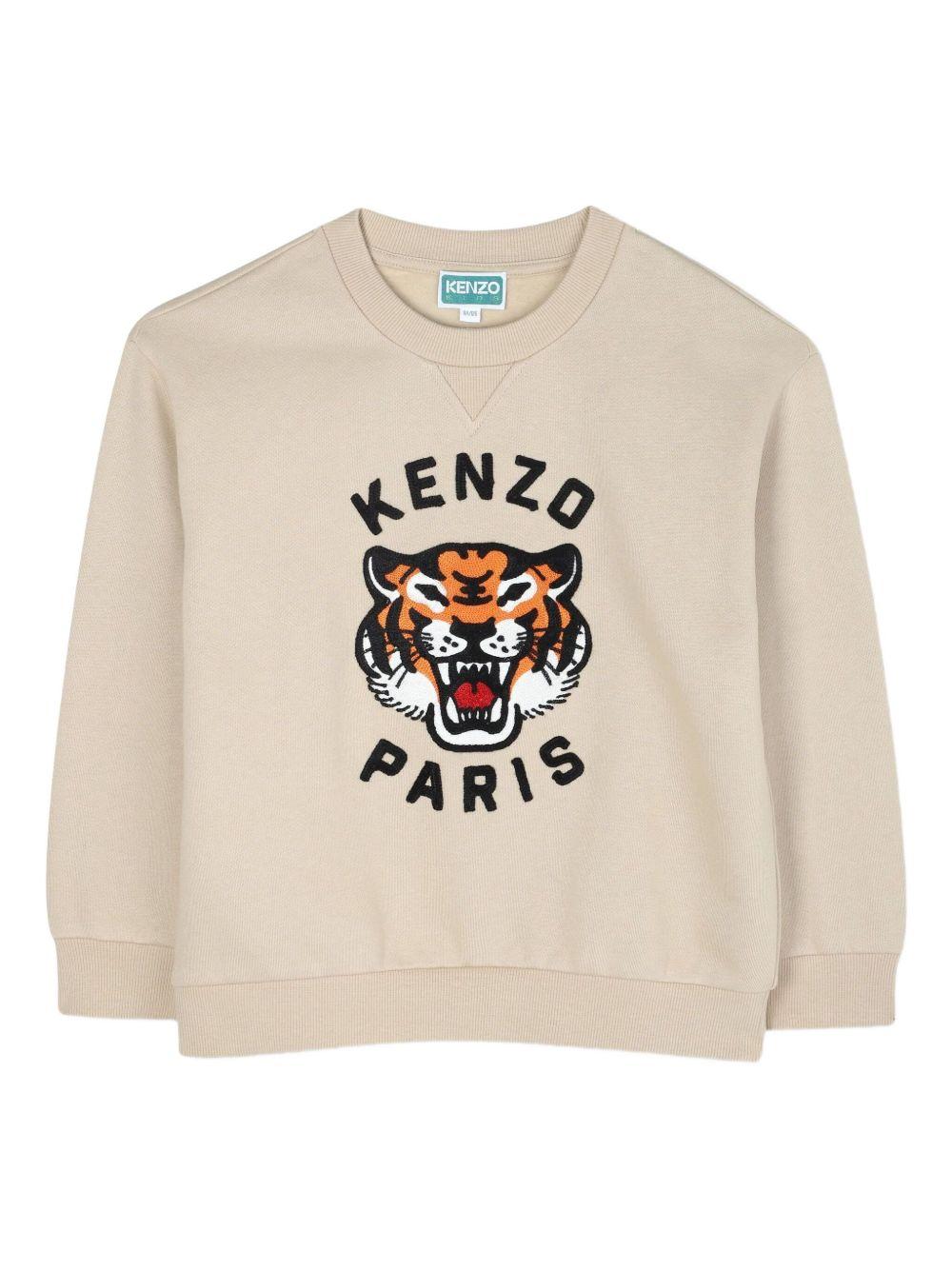 Felpa beige per bambino K61432 249 Kenzo Kids 