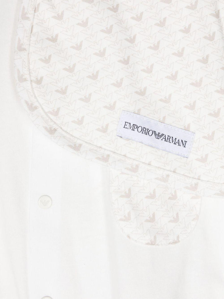 Tutina bianca/beige per neonato