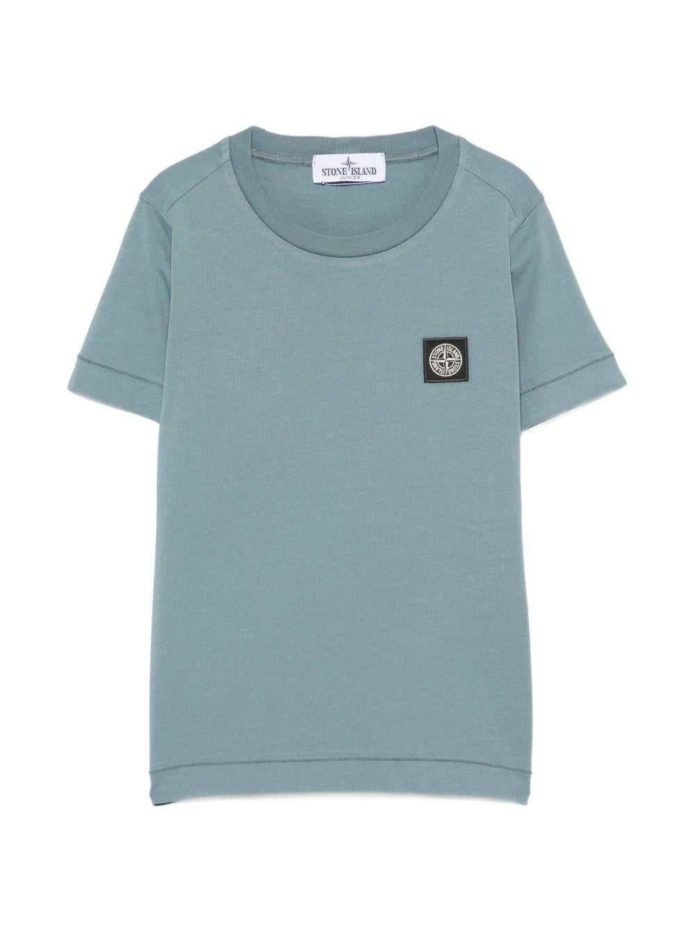 T-shirt blu polvere per bambino 62100003S0047 V004B Stone Island Kids 