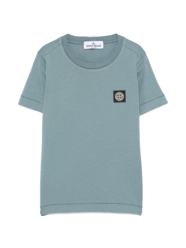 T-shirt blu polvere per bambino 62100003S0047 V004B Stone Island Kids 