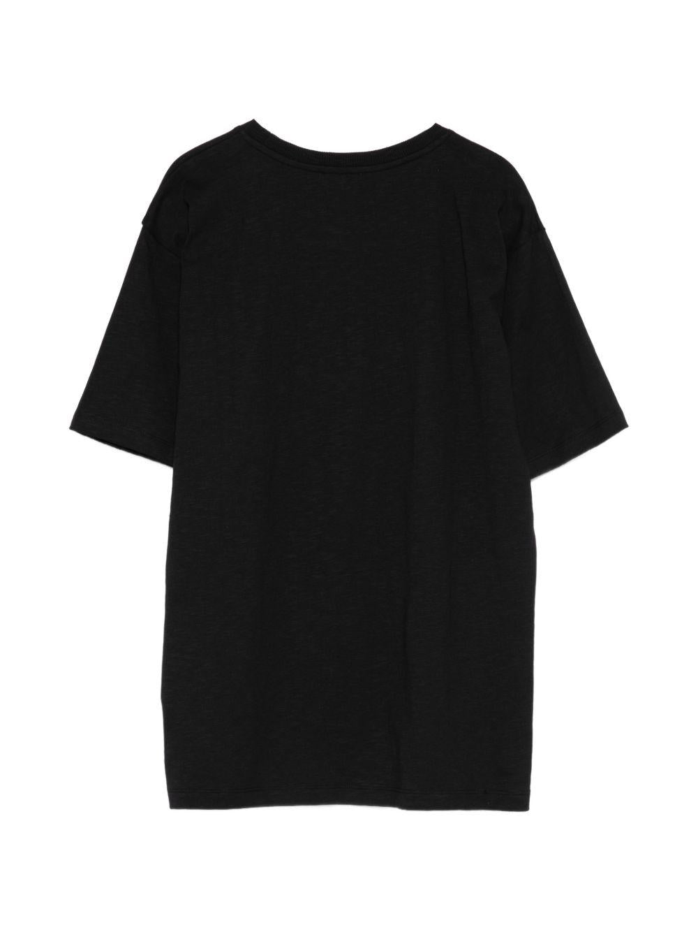 T-shirt nera per bambino HXM05GLAA52 60100 Moschino Kids 