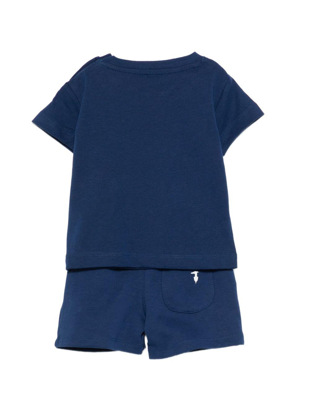 Completo blu per neonato TIP26008CJ BLU Trussardi Kids 