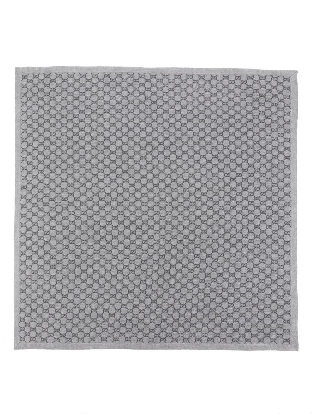 Coperta grigia per neonato 8353453K206 1261 Gucci Kids 
