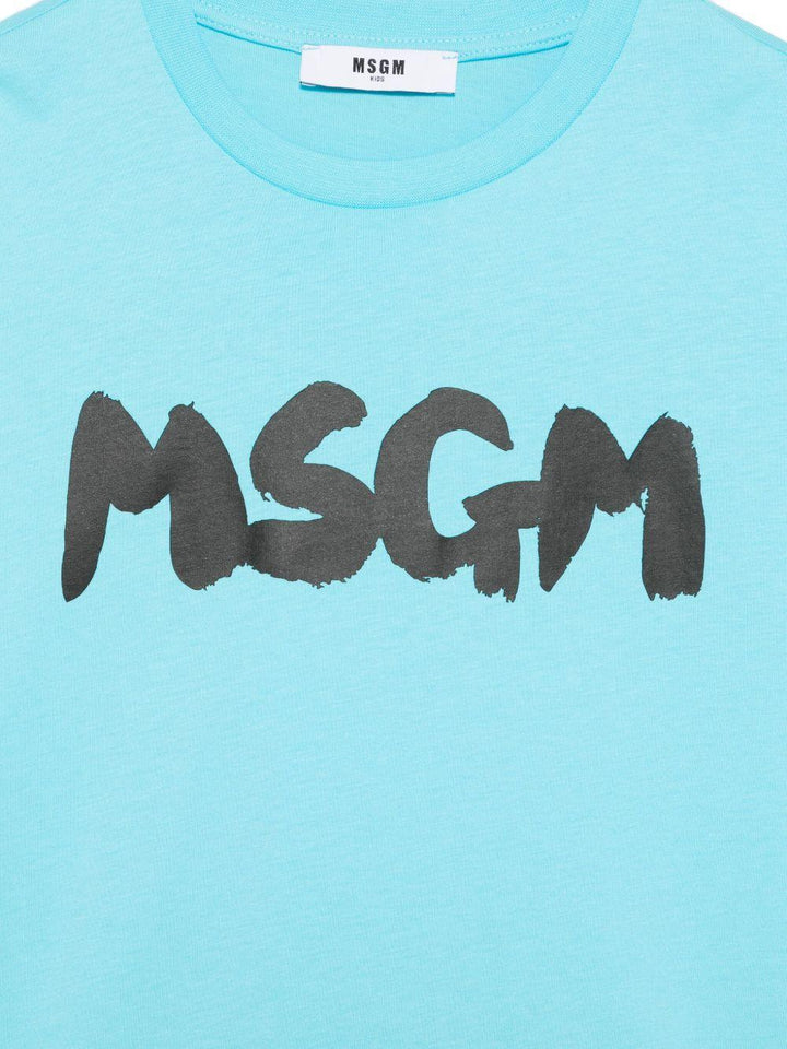 T-shirt azzurro per bambino