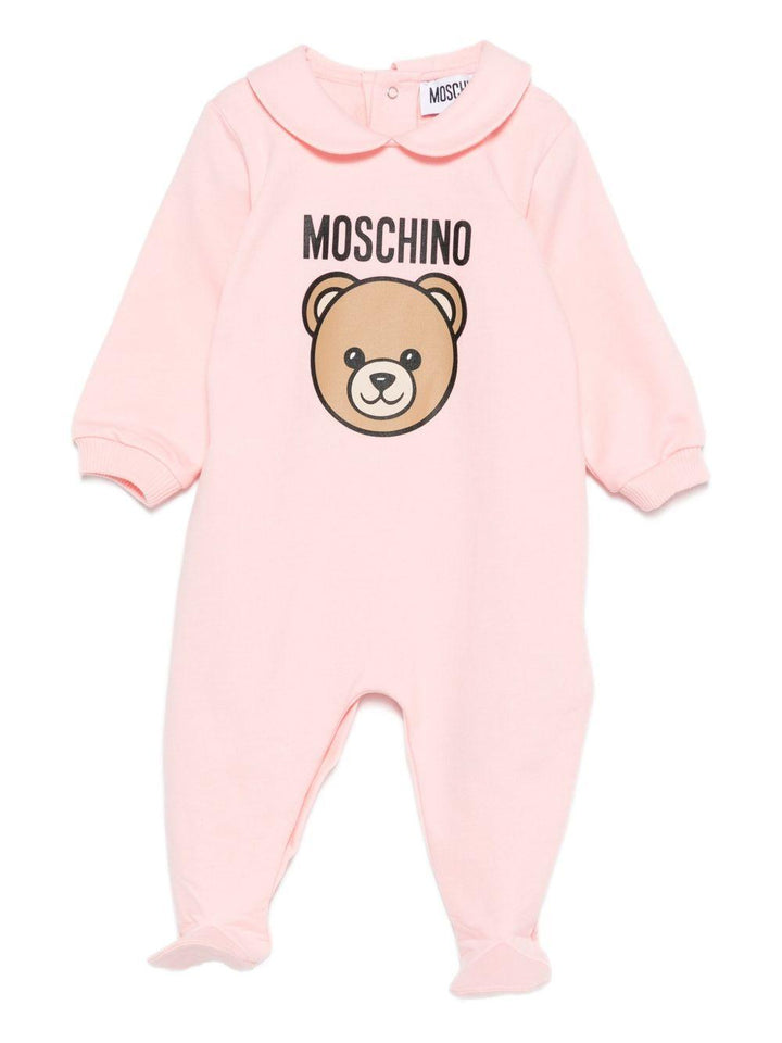 Tutina rosa per neonata MUY08JLCA40 50209 Moschino Kids 