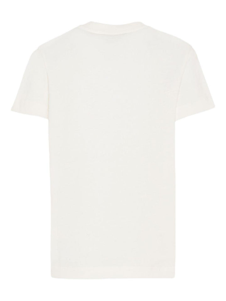 T-shirt bianca per bambino JUI2027AJ F0TU9 Fendi Kids 