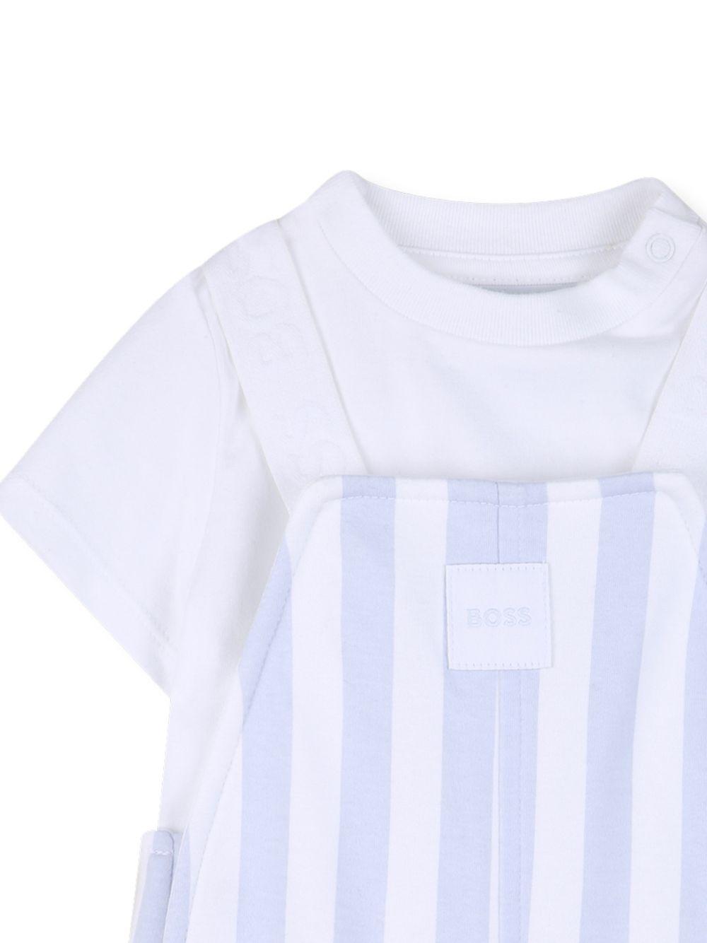 Completo bianco/azzurro per neonato J53038 771 Boss Kids 