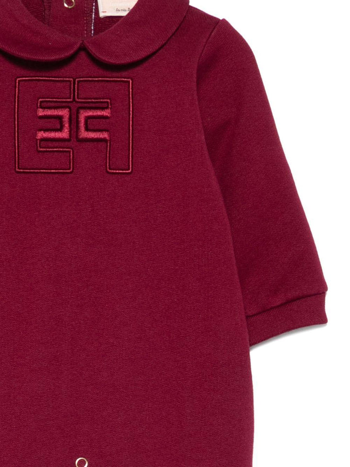 Tutina rossa oscuro per neonata ENTU1390FF002 3029 Elisabetta Franchi Kids 