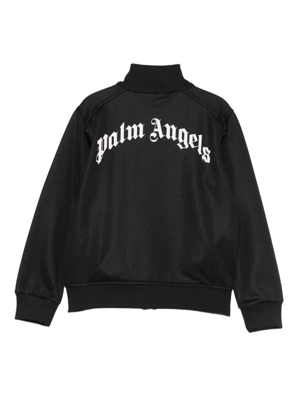 Felpa nera per bambino PBBD014F25FAB001 1003 Palm Angels Kids 