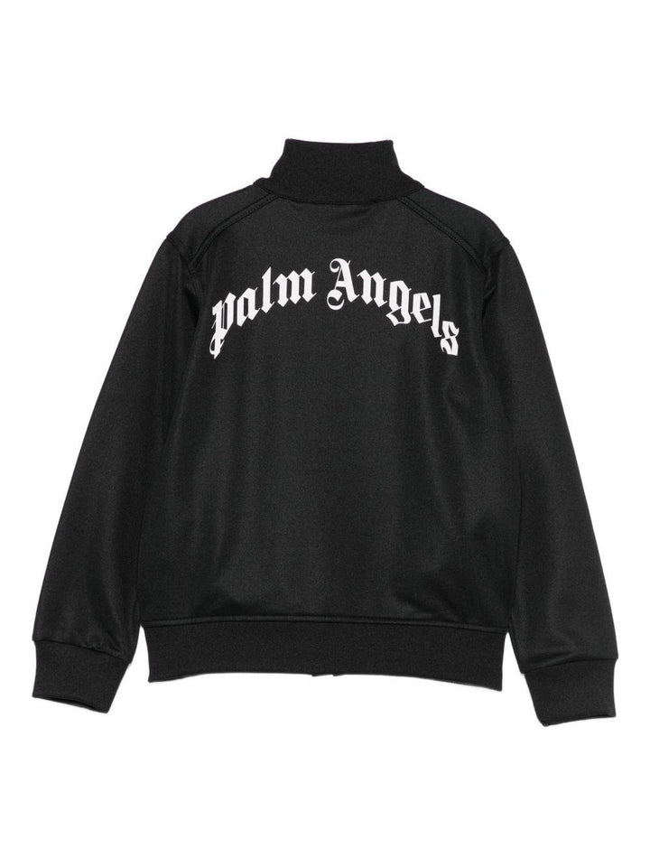 Felpa nera per bambino PBBD014F25FAB001 1003 Palm Angels Kids 