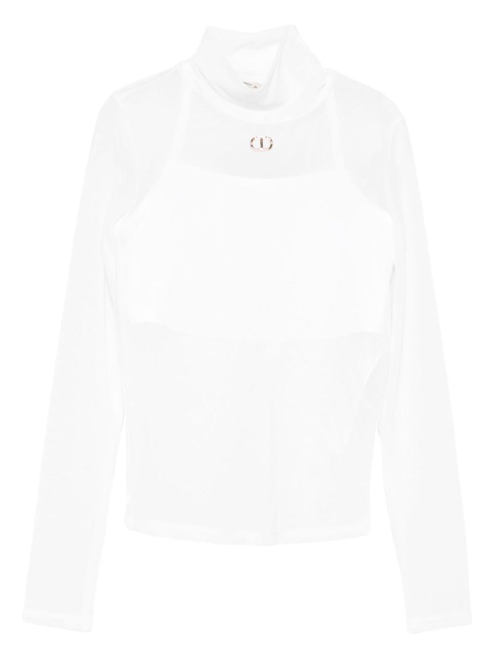 Maglia bianca per bambina 252GJ2310 00526 Twin Set 