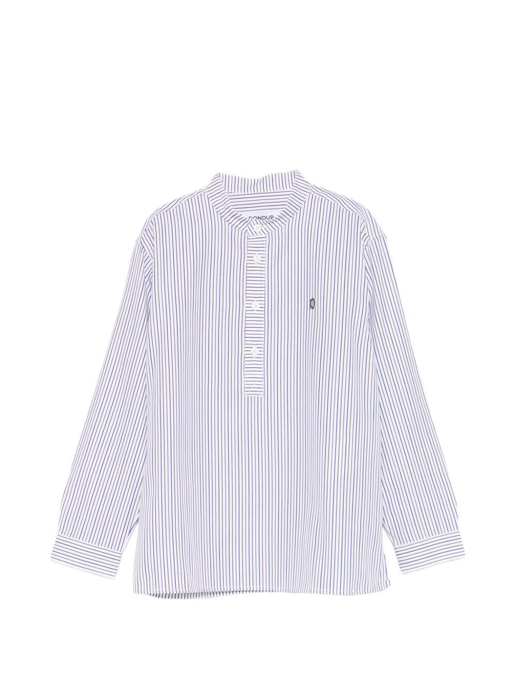 Camicia bianca/blu per bambino DMCA0510CR024 R001 Dondup Kids 