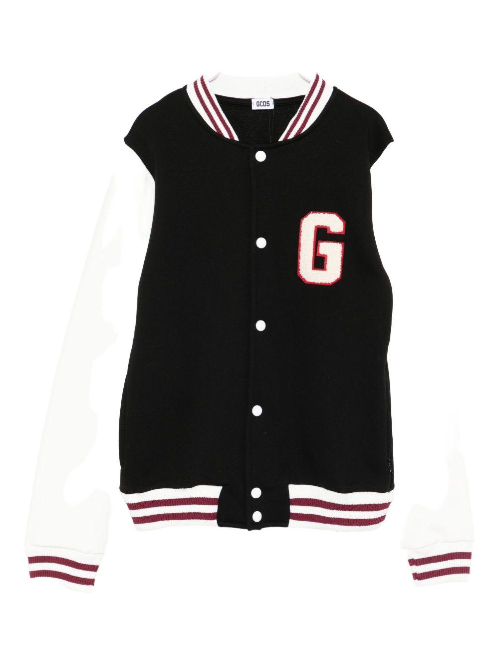 Giacca nera/bianca per bambino B2JM0911BA4 99 Gcds Kids 