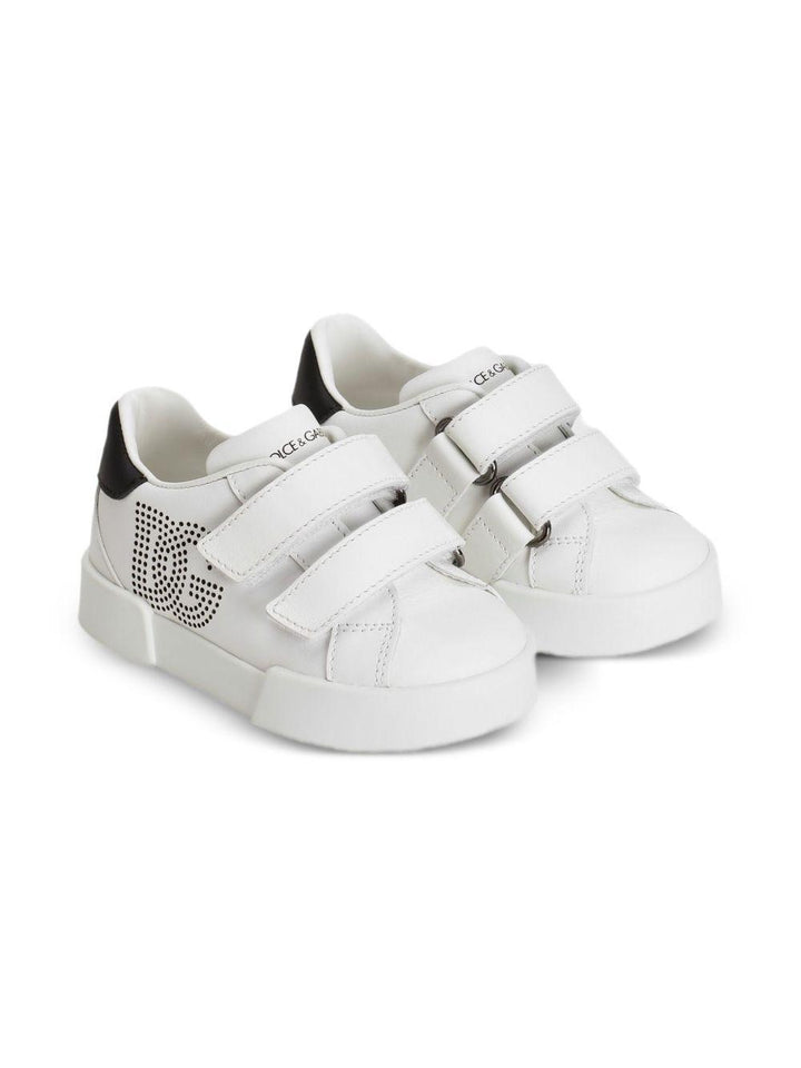 Sneakers bianche per neonato DN0231A1196 89697 Dolce & Gabbana Kids 