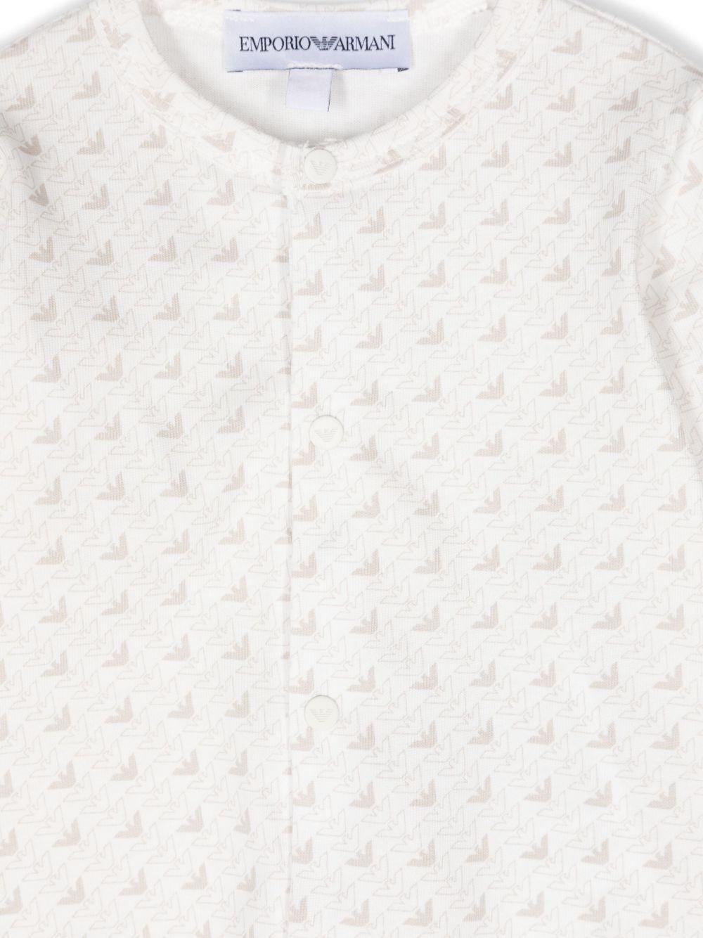 Tutina bianca per neonato EY000011AF10913 F1014 Emporio Armani Kids 