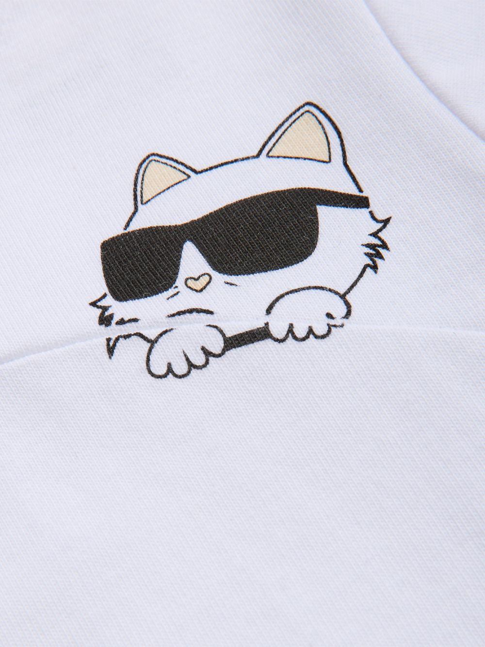 Completo nero/bianco per neonata Z31054 09B Karl Lagerfeld Kids 