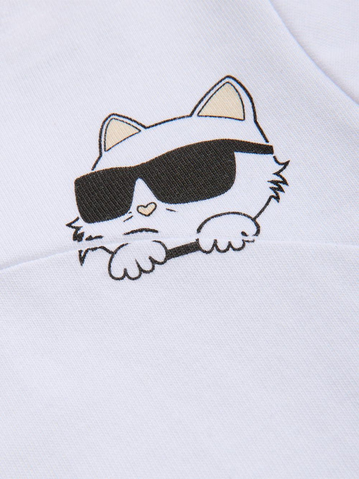Completo nero/bianco per neonata Z31054 09B Karl Lagerfeld Kids 