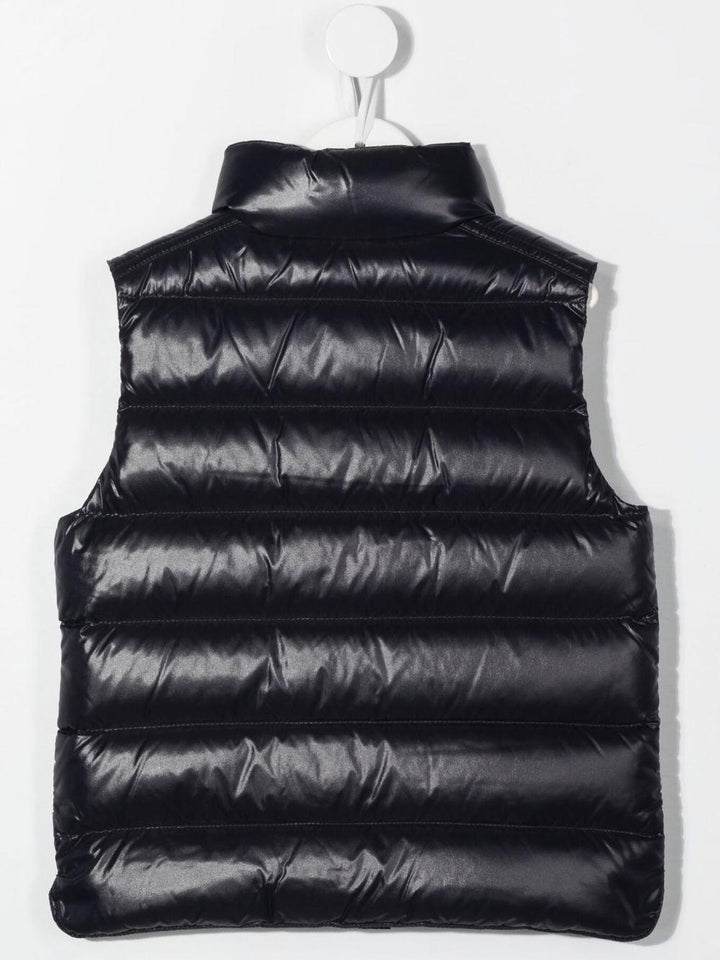 Gilet nero lucido per bambino 9541A1262068950 742 Moncler Kids 
